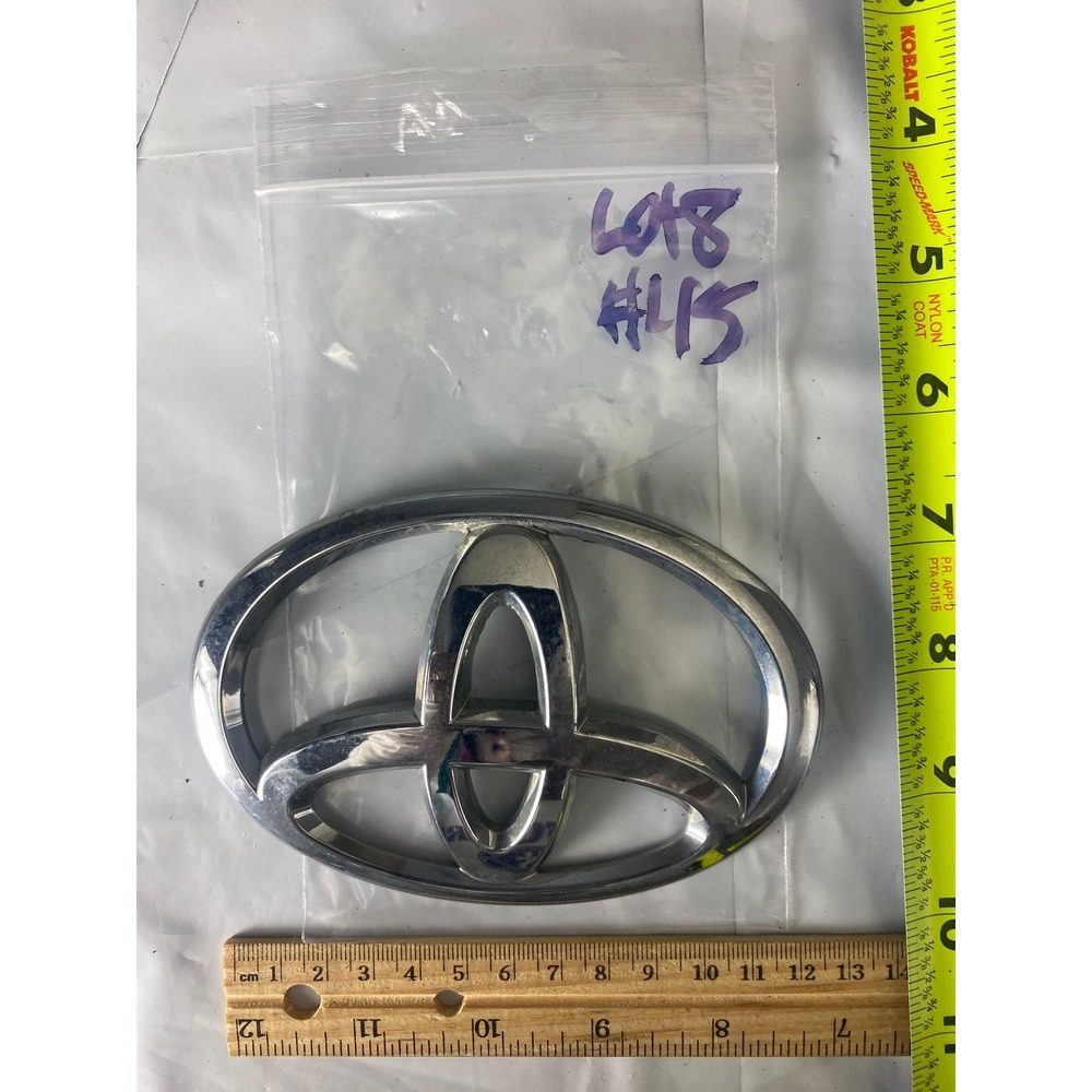 Toyota Chrome Oval Logo Emblem Badge Used